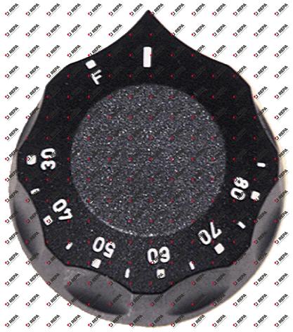Knob thermostat t.max. 85°C ø 60mm shaft ø 6x4.6mm
