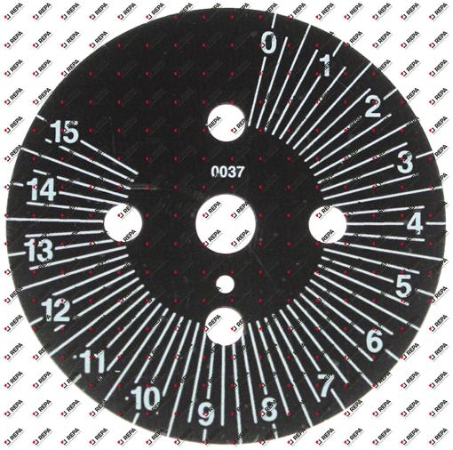 Symboolschijf ø 60mm rotatiehoek 10-300° timer