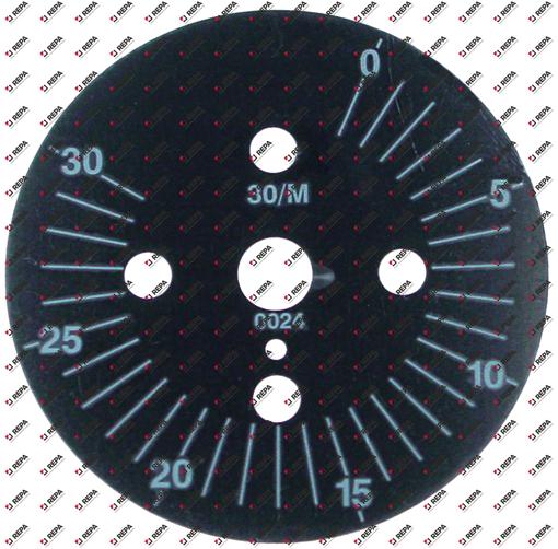 Disque gradué ø 60mm angle de rotation 30-300°