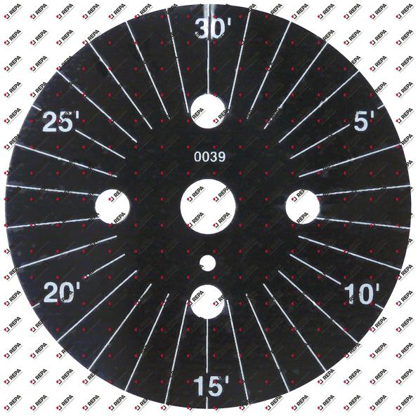 Symboolschijf ø 60mm rotatiehoek 0-360°