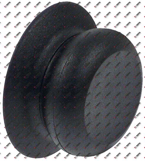 Lid handle with screw with rosette thread M5