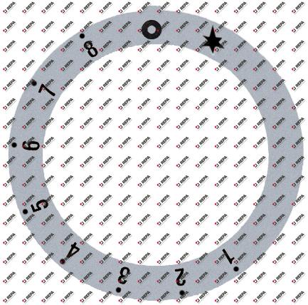 Knebelsymbol Gasthermostat EUROSIT 1-8