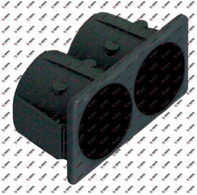 Elementträger schwarz Einbaumaß 28,5x52,6mm
