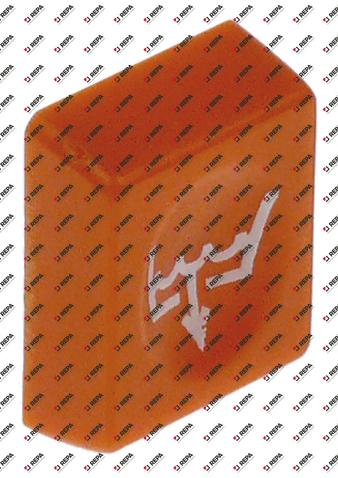 druktaster L 25mm B 19,5mm oranje afvoerpomp