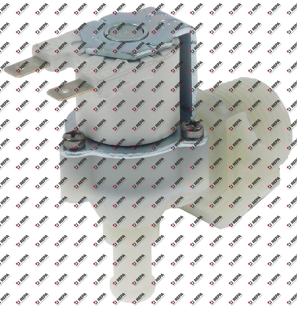 Solenoid valve single angled plastic inlet 3/4"