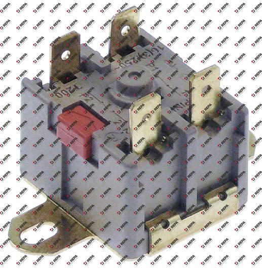 bi-metal safety thermostat switch-off temp. 135 °C