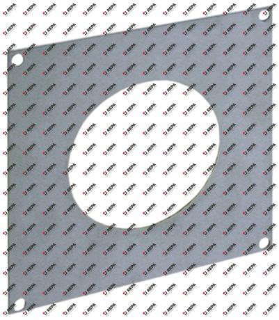 Plaque de montage inox découpe ø 60mm