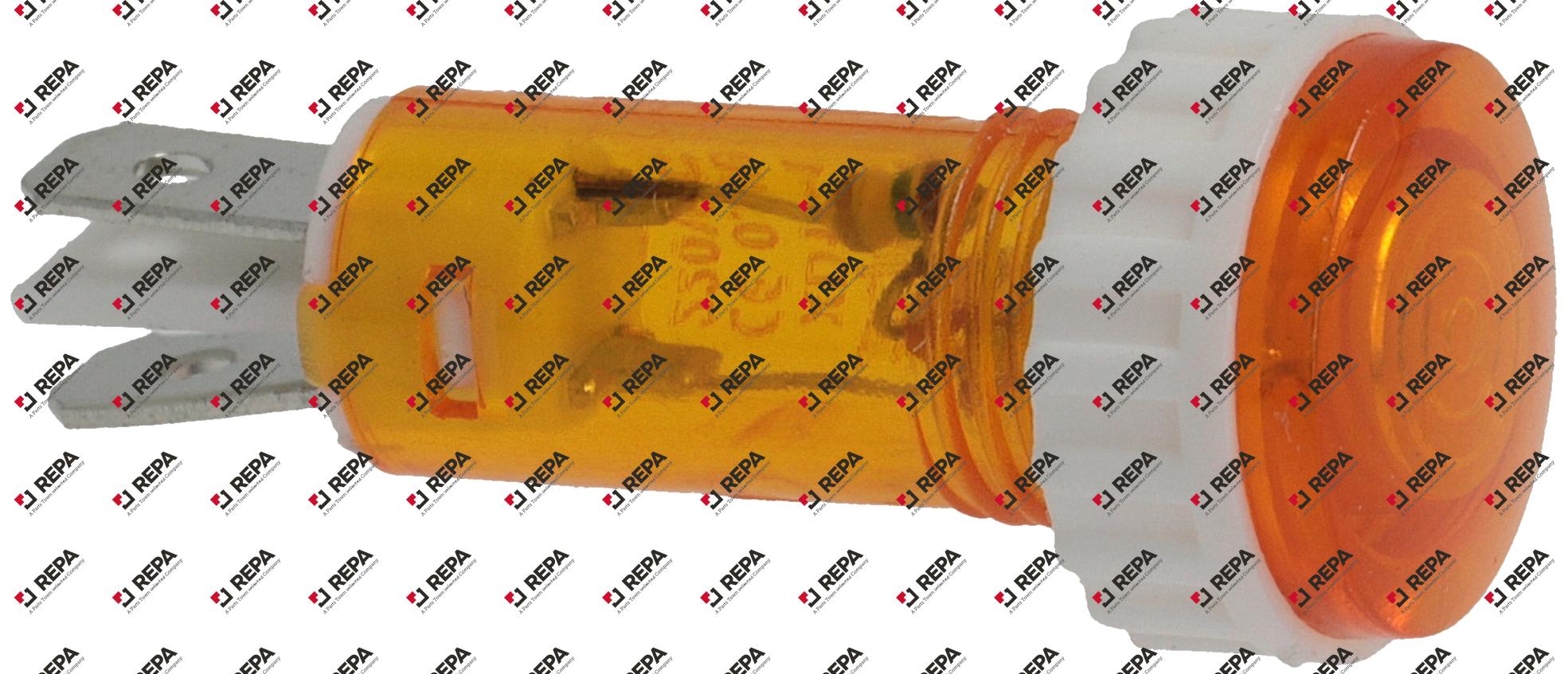 Signallampe Einbaumaß ø 9,5mm gelb 220 V