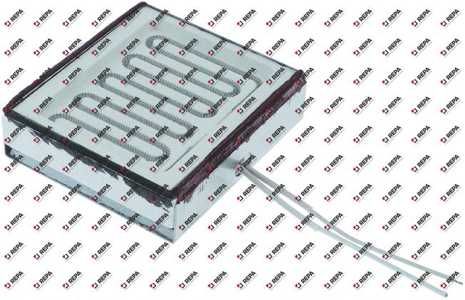 infrared emitter L 150mm W 135mm 600W 230V H 40mm