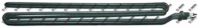 Heating element 4000W 220V L 430mm 2 hole fixing