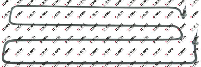 Resistenza 3000W 230V L 452mm B1 60mm B2 136mm