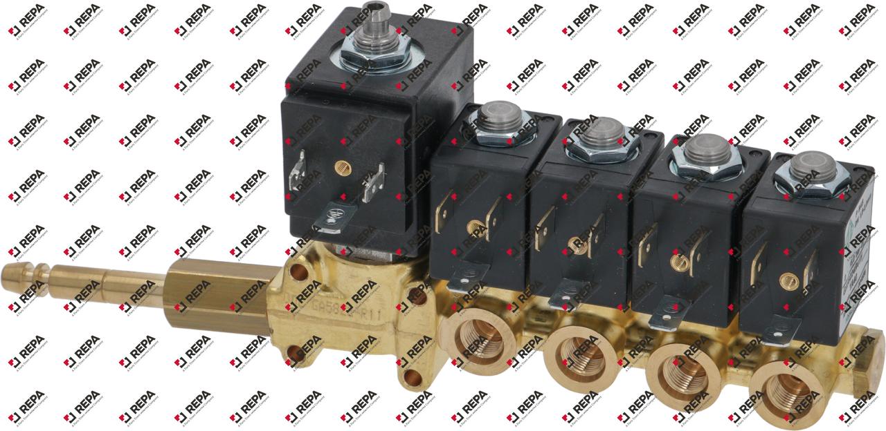GRUPPO 5EV. 2+2+2+2+3VIE 24V+LANCIA-INSERTI INOX-