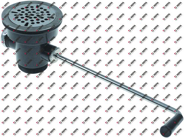 Ablaufventil AD ø 112 mm Gewinde 2" Kunststoff