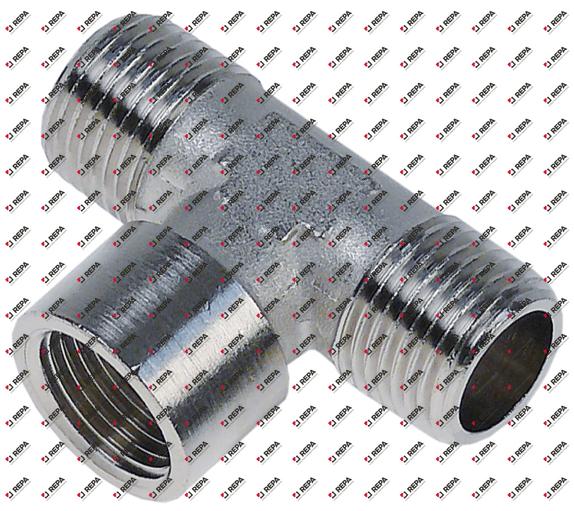 Raccord en T filetage 1/2" FE - 1/2" FI - 1/2" FE