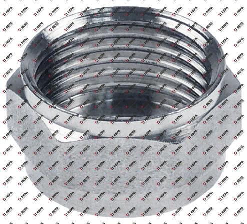 Überwurfmutter Gewinde 5/8" Messing vernickelt