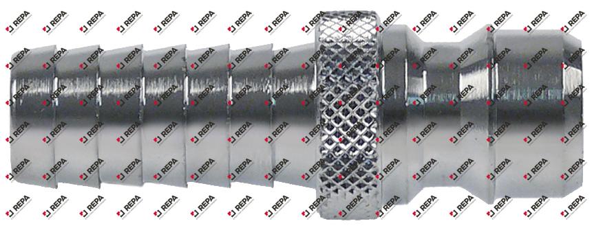 koppelsteker type DN13 messing verchroomd