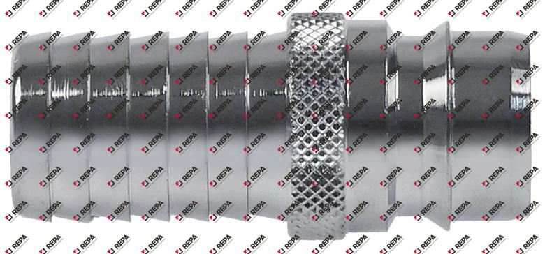 koppelsteker type DN19 messing verchroomd