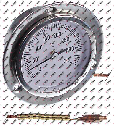 thermomètre encastré ø 60mm t.max. 350°C