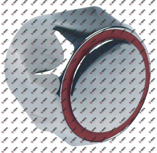 Griff Warmwasser ID ø 32,5mm rot H 40mm Außen-ø 53