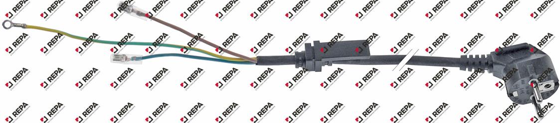 cavo di alimentazione CEE7/7 1mm² max. 500V 1,5m
