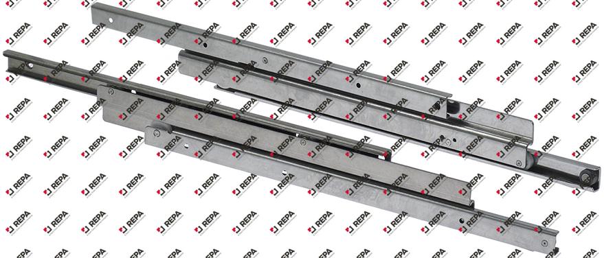 Teleskopschienenpaar L 450 mm AL 495 mm L1 156 mm