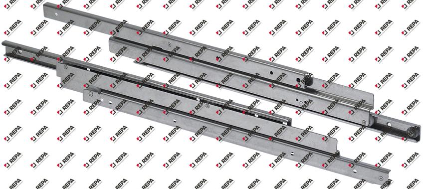 Teleskopschienenpaar L 500 mm AL 545 mm L1 156 mm