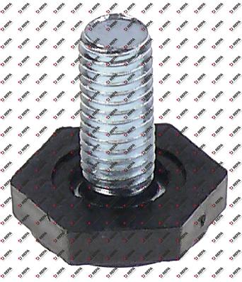 Gerätefuß Gewinde M10 ø 25 mm H 8 mm SW 25 