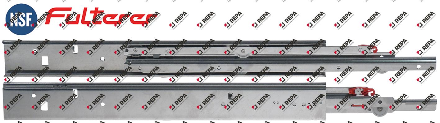 Telescopic slide pair L 500mm