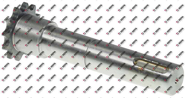 drive shaft ø 20mm with toothed chain drive
