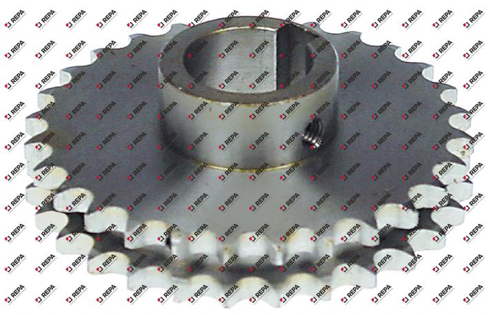 Kettenzahnrad DIN/ISO 06 B-2 Teilung 3/8" Zähne 28
