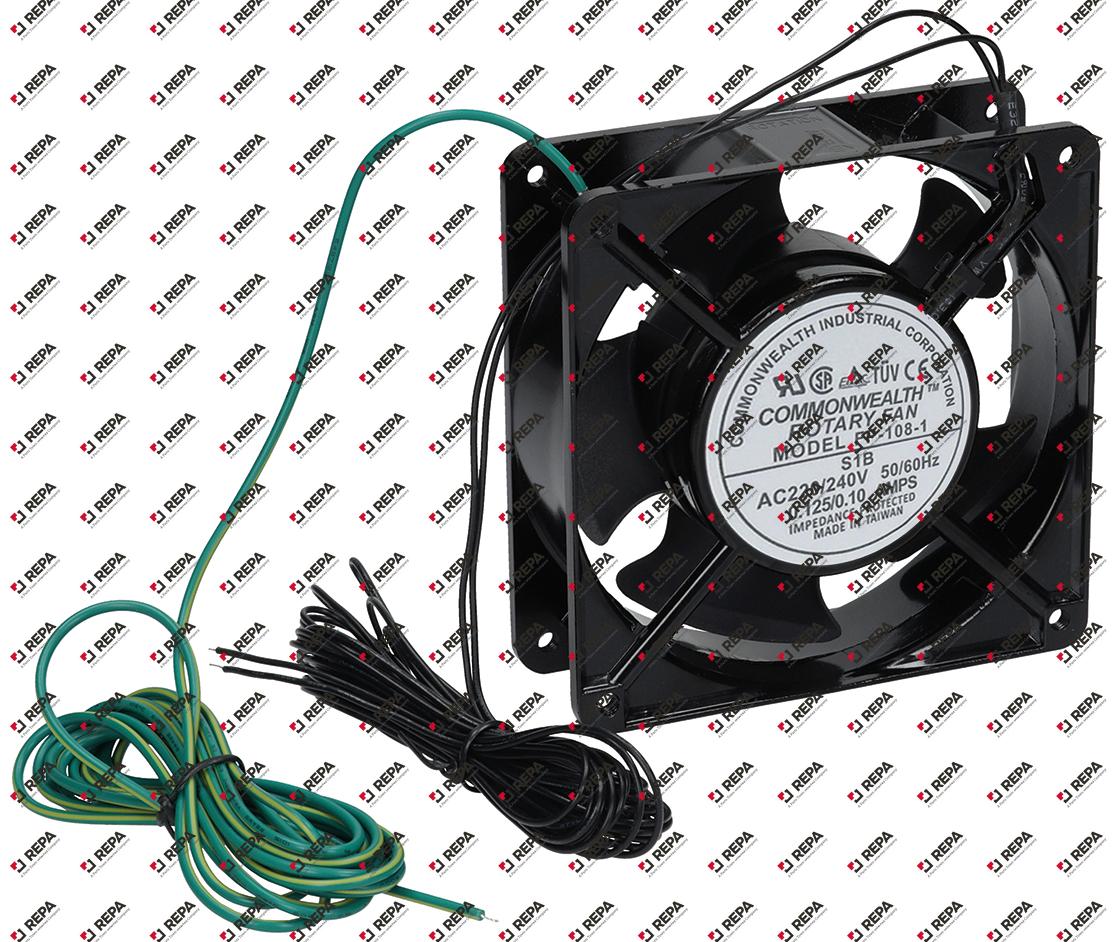 axial fan L 119mm W 119mm H 38mm 230VAC 50/60Hz