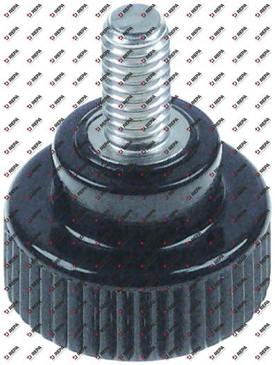 Thumb screw ø 19mm L 24mm thread M5 SS/plastic
