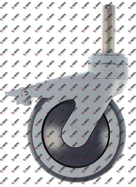 Roue pivotante tourillon H 162mm
