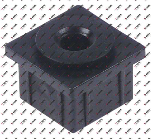 Buchse L 25,5 mm B 25,5 mm H 2,5 mm ID ø 7,5 mm