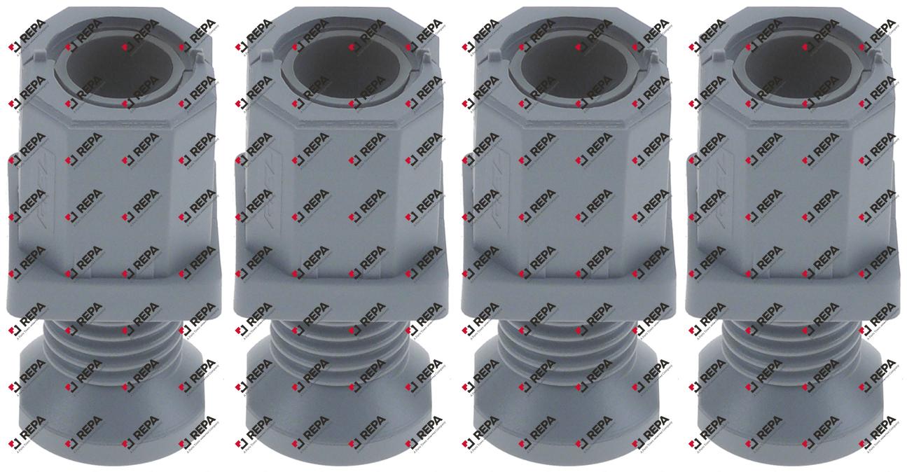 Kit piedi plastica H 19-55mm