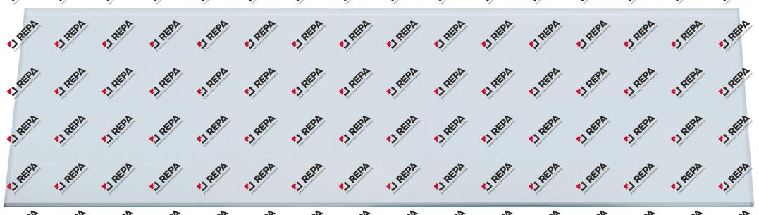 Door glass L 385mm W 120mm thickness 5mm