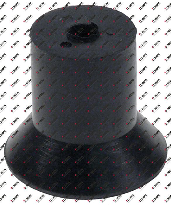 Gerätefuß ø 18mm H 24mm Bohrung ø 5mm Gummi