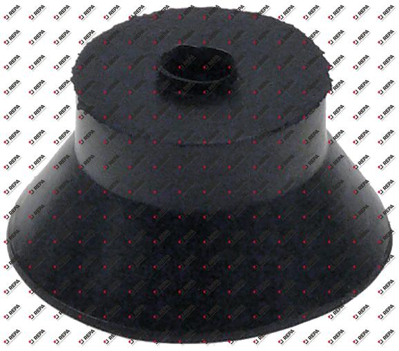 Gerätefuß ø 18mm H 14mm Bohrung ø 5mm Gummi