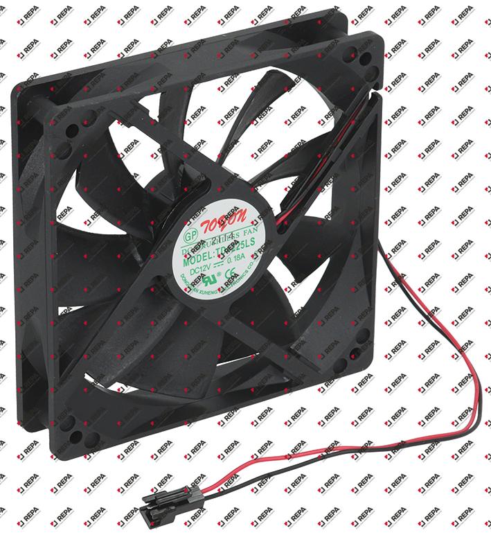 Axial fan 12 V H 120 mm W 120 mm D 25 mm