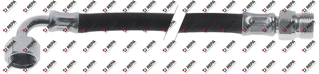 Brauseschlauch Anschlüsse 3/8" L 2100 mm EPDM