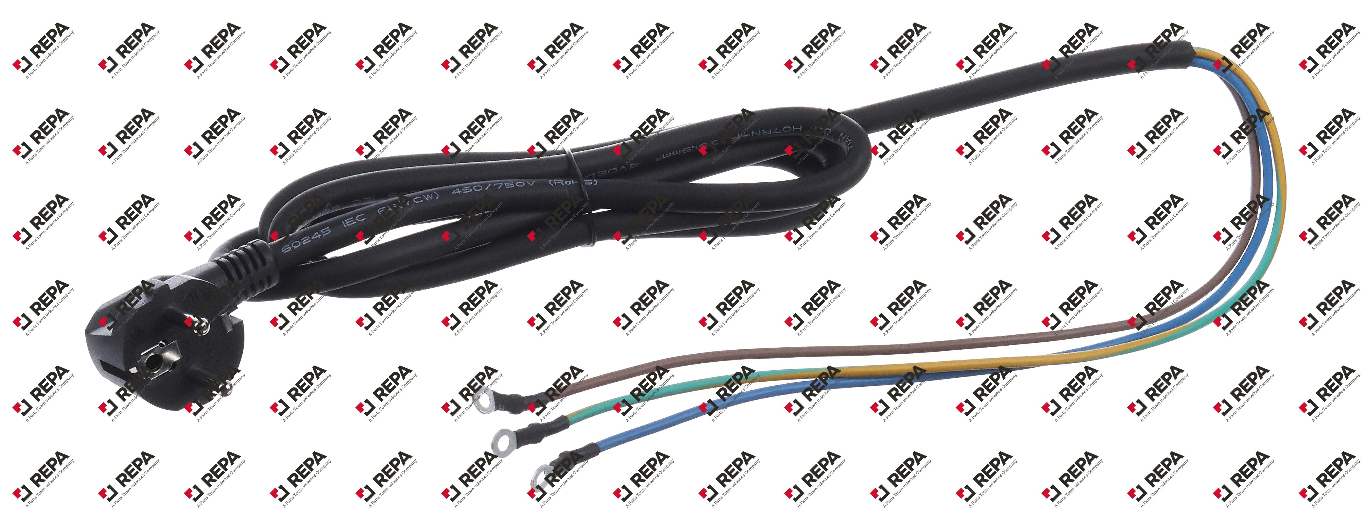 Power cord copper/rubber for induction device