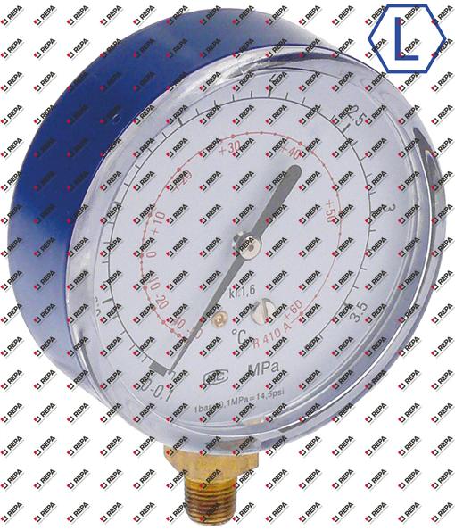 Manómetro ø 80 mm R410a LOW 1/8" NPT