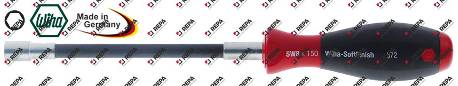 Cacciavite per inserti con albero flessibile