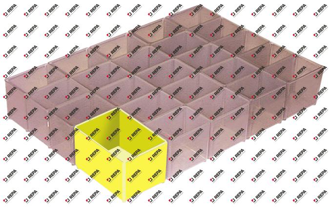 Boîte pour coffrets d'assortiment H 69mm lar. 79mm