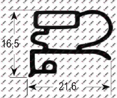 Refrigeration gasket profile 9030 W 335mm L 505mm
