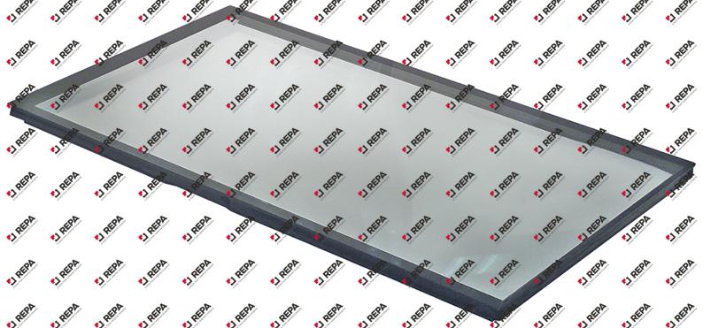 Glasscheibe für Frontseite L 575mm B 945mm