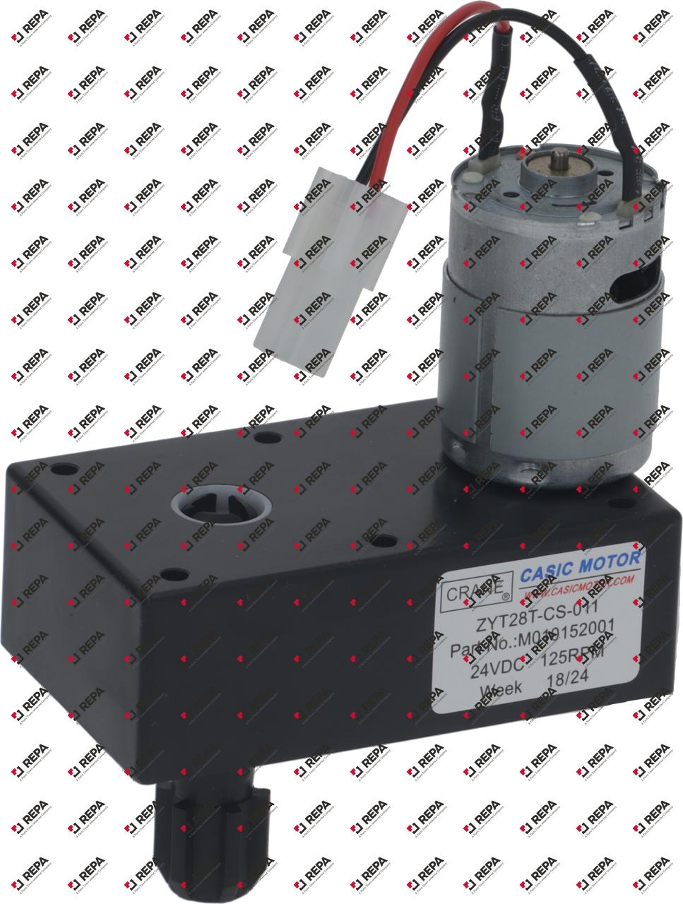 Moteur produit 24VDC 125tr/min adaptable à Crane