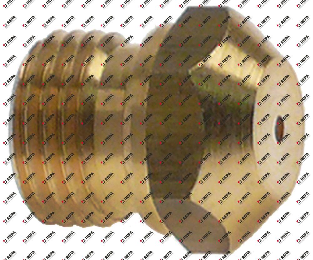 Boquilla de gas rosca M10x1 taladro ø 1,25mm L 30m