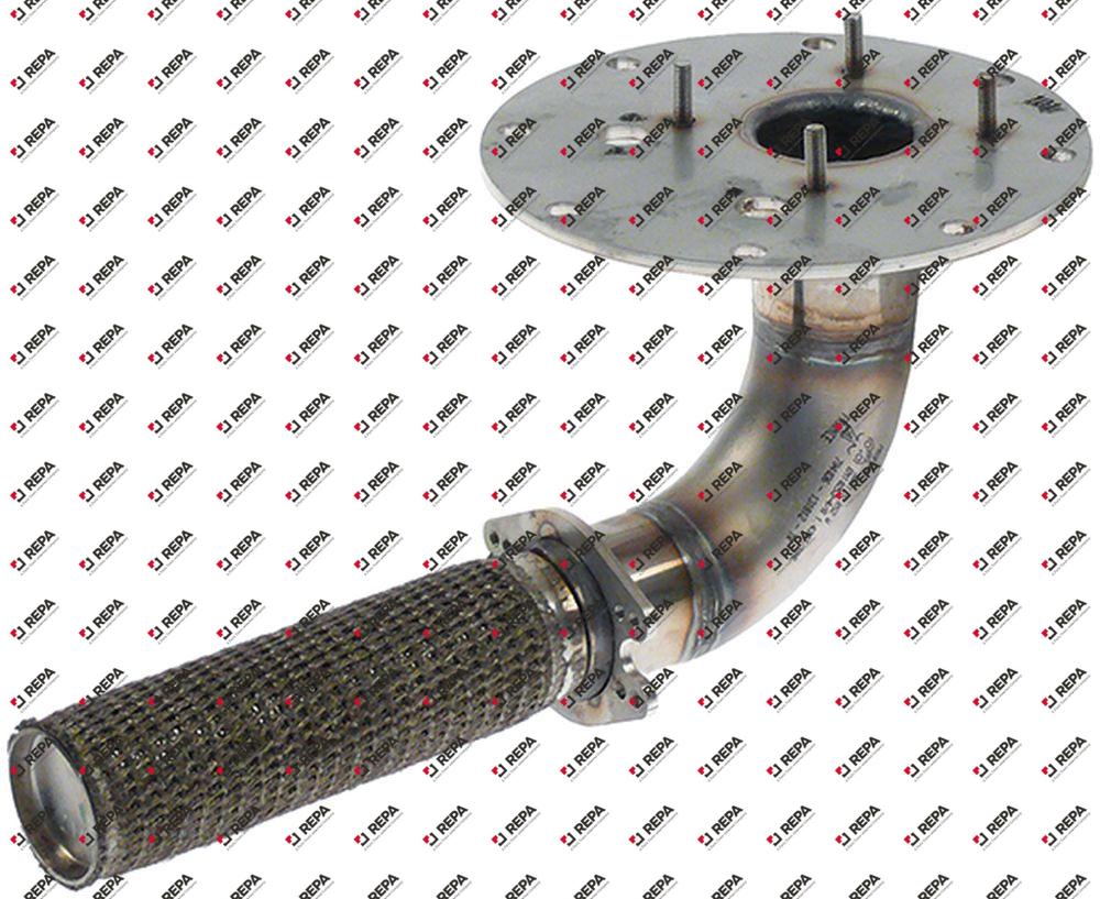 Brenner L 250mm ø 38mm Kombidämpfer FAGOR