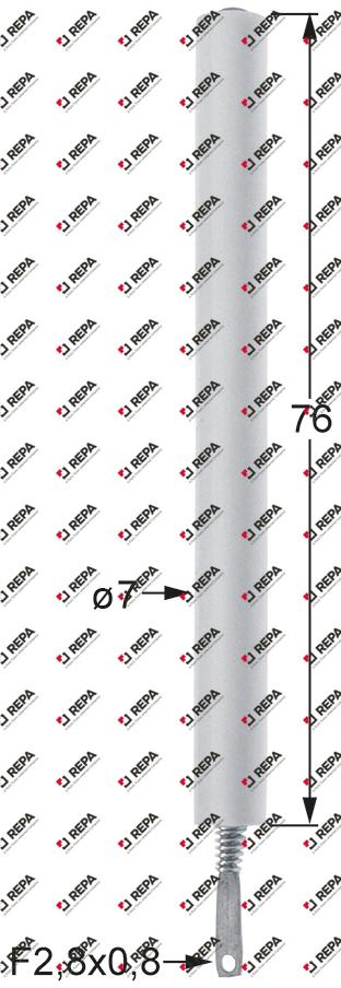 Ignition electrode connection male faston 2.8mm